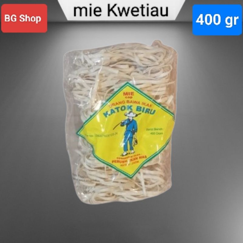 

Mie kering kwetiau cap pancing celana biru 400 gr Best Seller