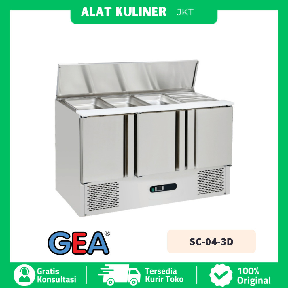 UNDER COUNTER CHILLER GEA SC 04 3D SC-04-3D FOR SALADS PIZZA ORIGINAL