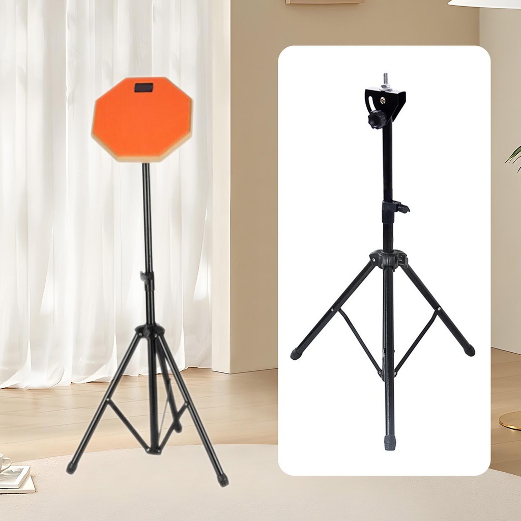 8'' Silent Drum Holder Portable Anti Slip Bottom Lightweight Drum Pad Stand Practice Drum Pad Stand 