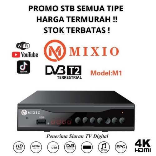 STB GOLDSAT REVO STB MATRIX STB EVERCOSS STB MIXIO Set Top Box TV Digital Goldsat Revo DVB T2 / STB 