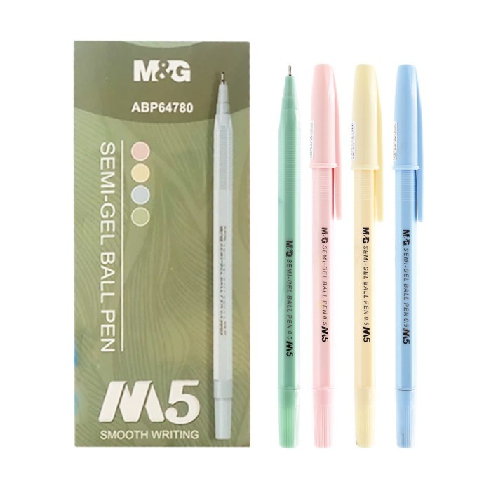

Ballpoint Semi Gel M&G ABP64780 M5 Pena 0.5mm Pena Semi Gel