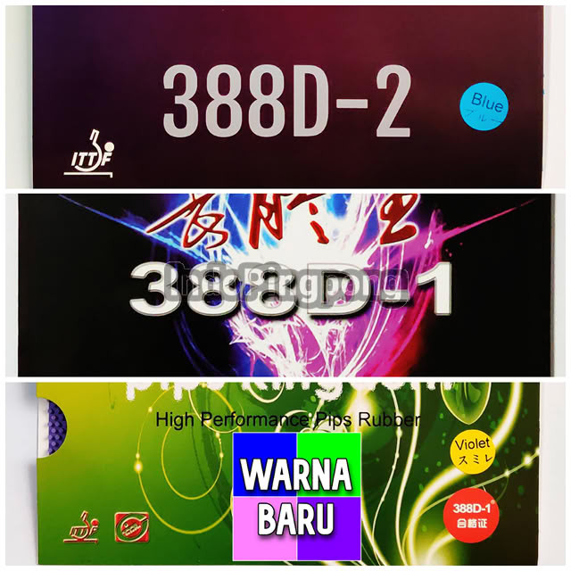 Dawei 388D-1 King D-2 Color OX 0.5 Quattro Saviga Long Pips Bintik Panjang 388D1 388D2 388 D1 D2