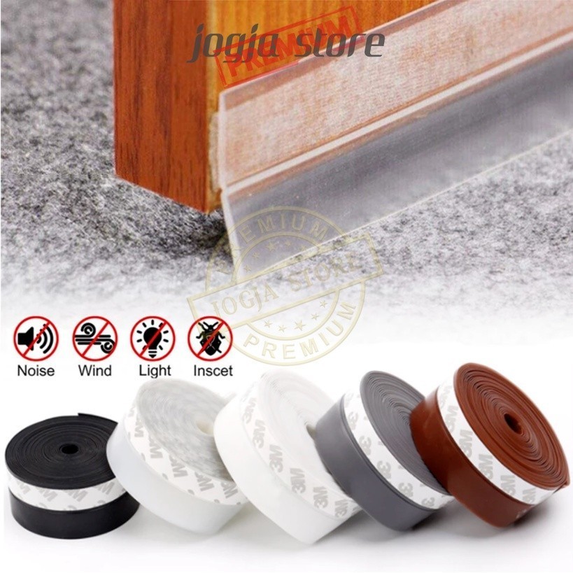 Karet Lis Penutup Lubang Bawah Pintu & Jendela 5M Door Seal Celah Pintu Penghalang Serangga & Kecoak