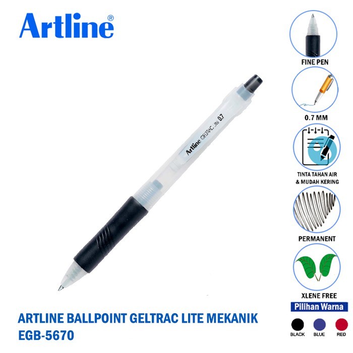 

ARTLINE EGB-5670 BOLPEN GEL 0.7MM