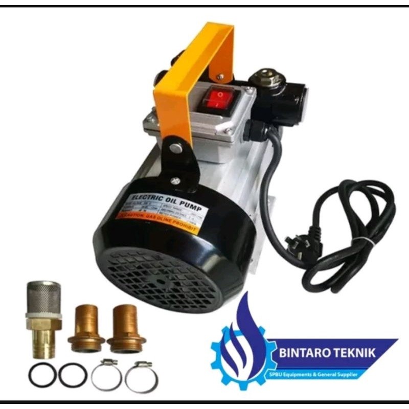 Pompa Transfer BBM Solar AC 220V YB60 Electric Oil Pump Transfer AC 220 Volt
