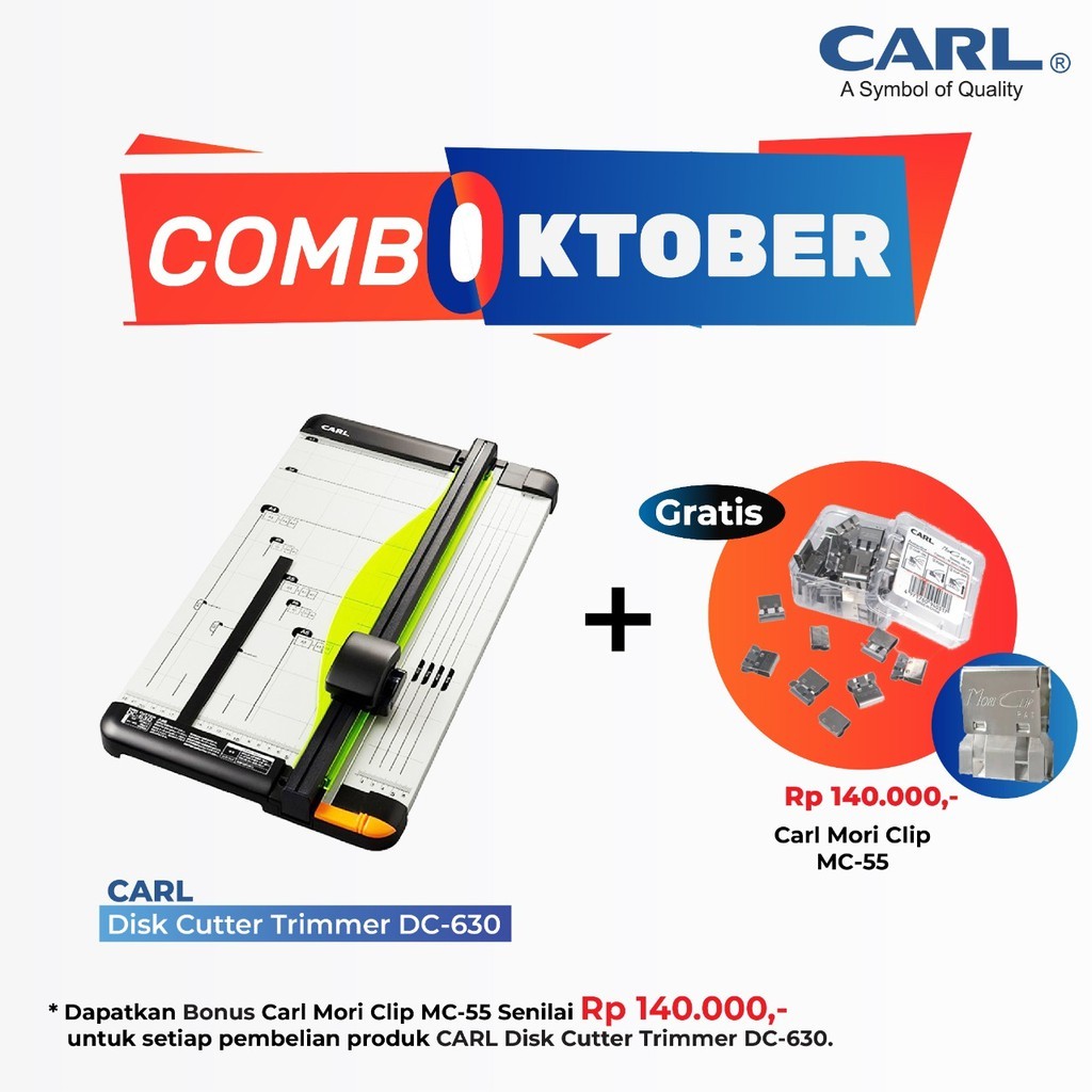

CARL ALAT PEMOTONG KERTAS DC-630 2 PANEL