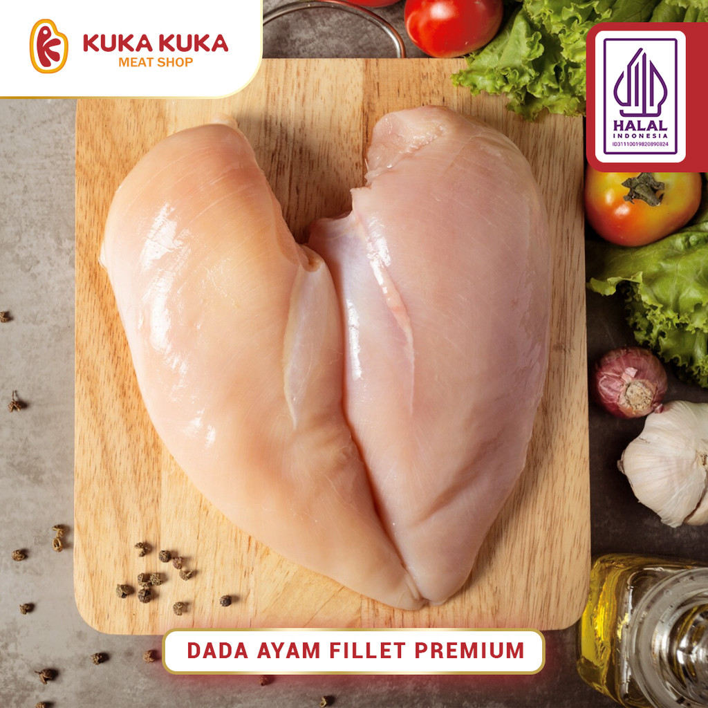 

Premium Dada / Paha Ayam Fillet Tanpa Tulang - Daging Kualitas Restoran 1KG