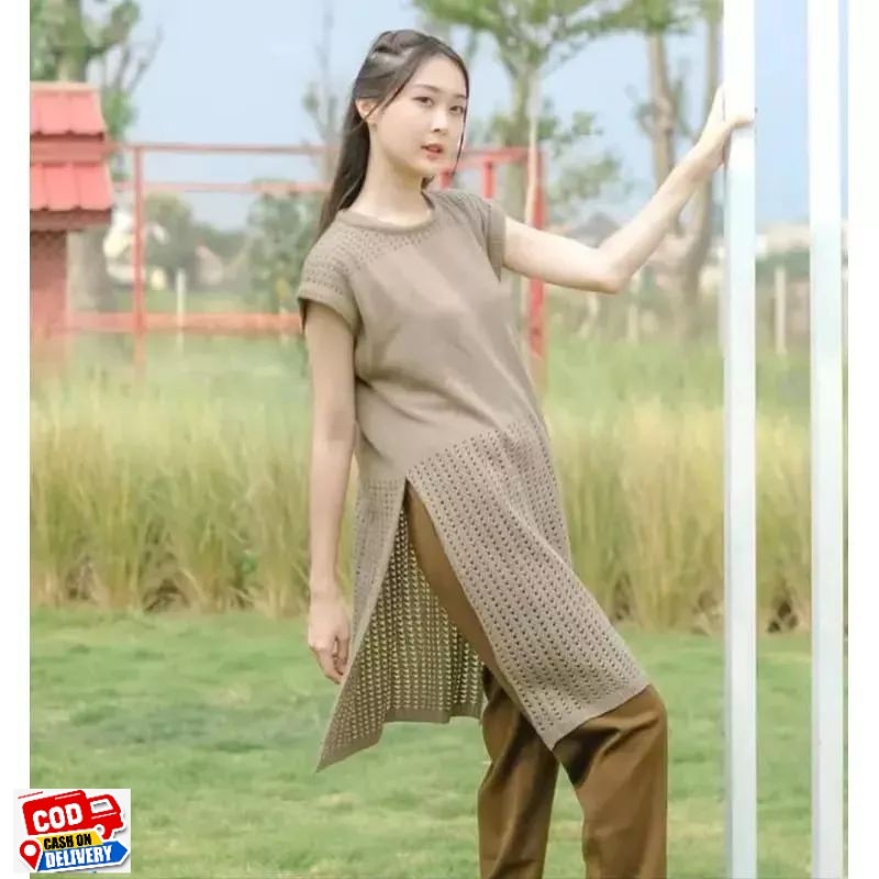 Tunik Ruby Jaring Rajut / Drees Ruby Rajut / Ruby Jaring / Drees Wanita Rajut