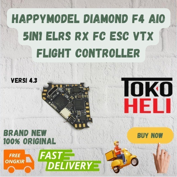 Happymodel Diamond F4 AIO 5IN1 ELRS RX FC ESC VTX Flight Controller