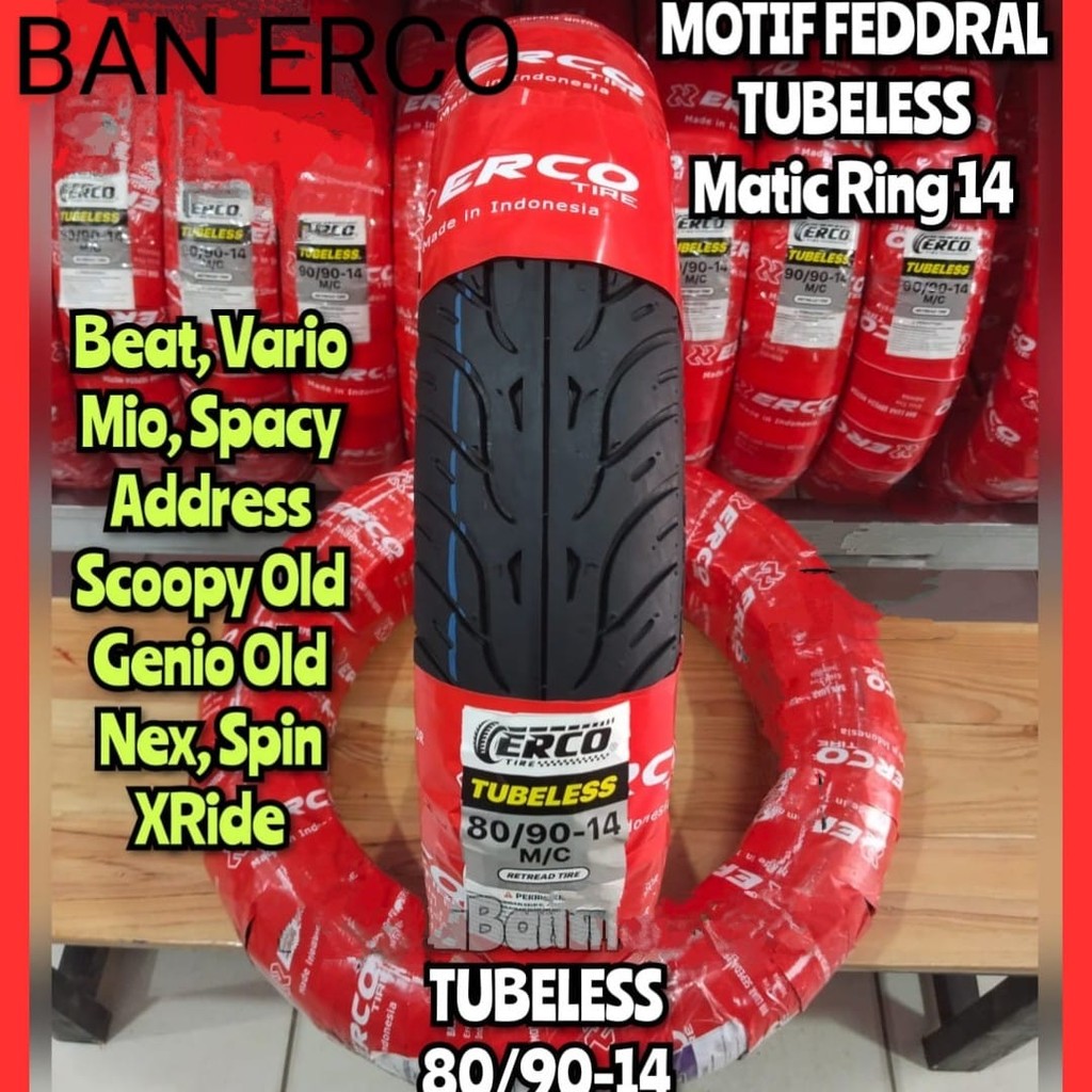 Hermansyah_toba - Ban Ban Tubles Motor Matic Erco Vario Beat Mio Original