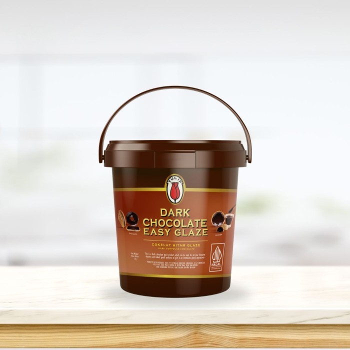 

✨TERLARIS -Tulip Dark Chocolate Easy Glaze - Coklat 1pcs