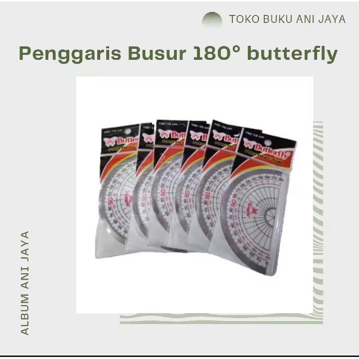 

PENGGARIS BUSUR PLASTIK 180 DERAJAT BUTTERFLY (PER PCS)