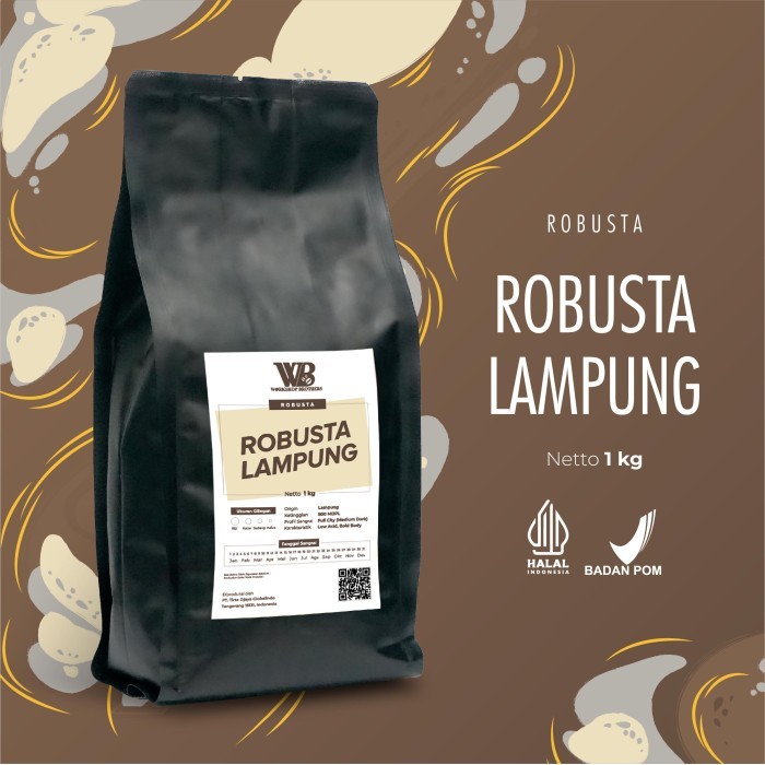 

Workshop Brother Kopi Robusta Lampung 1Kg - Biji atau Bubuk - Giling Halus, 1 kg