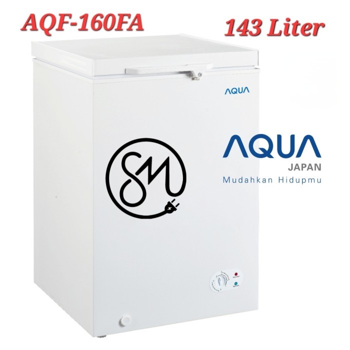 Chest Freezer AQUA AQF-160FA 143 Liter AQF160FA Freezer Box AQF 160 FA