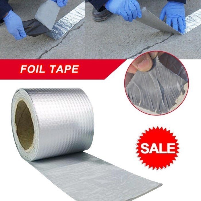 

Lakban Aluminium Foil 5m x 15cm Waterproof Anti Panas Bocor Tape LS549