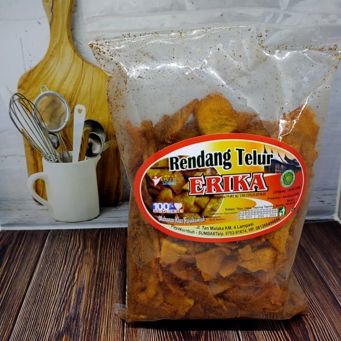 

✨TERLARIS -RENDANG TELUR KHAS PAYAKUMBUH ERIKA 200G