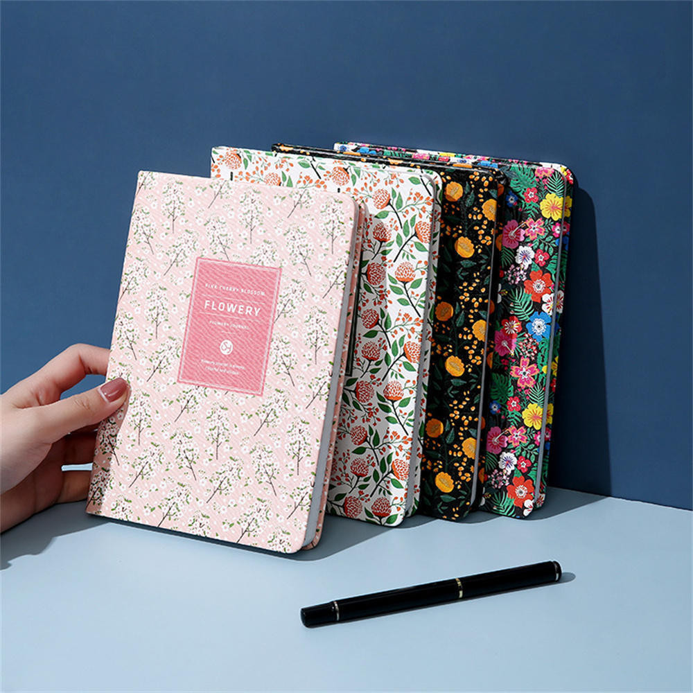 

A6/A5 Agendas Notebook Vintage Flower Schedule Yearly Diary Weekly Monthly Daily Planner Organizer Paper Notebooks Sketchbook