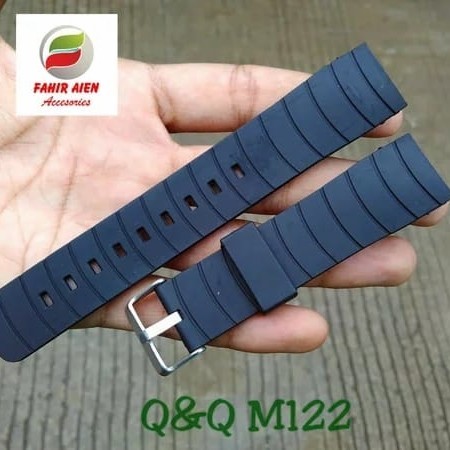 STRAP TALI JAM TANGAN QQ Q&Q M122 TALIJAM RUBBER KARET M 122