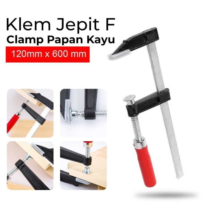 

THFS Klem F Clamp Jepit Papan Kayu Heavy Duty Woodworking DEC04