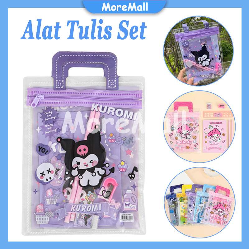 

Karakter Kartun Stationery Set Lucu/Alat Tulis Anak Set 6 in 1