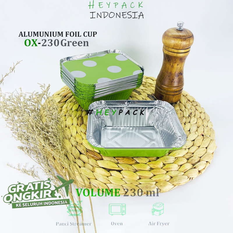 Alumunium Foil Tray Cup OX230 / BX5600 Macaroni Schotel Klapertart Brownies Spaghetti Brulee