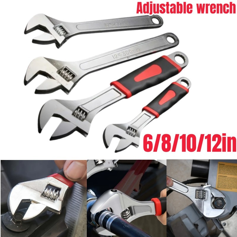 

1Pc Universal Spanner Multifunctional Adjustable Bathroom Wrench with Large Opening Hand Tools Home Bathroom Pipe Repair Wrench
