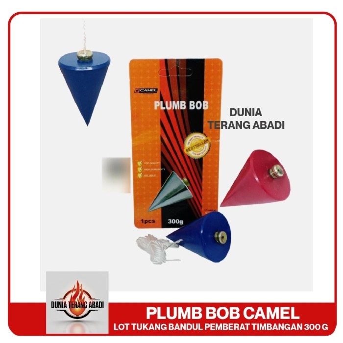 LOT TUKANG Plumb Bob Bandul Pemberat Timbangan Tukang CAMEL Lot 300 Gram