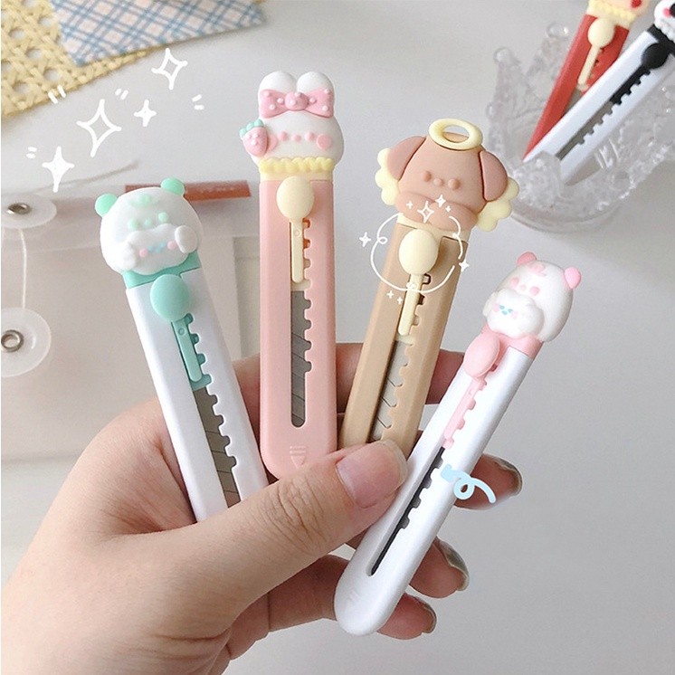 

⭐JOJU⭐ CUTTER MINI UNIK MODEL ANIMAL / CUTTER LUCU MOTIF ANIMAL / PISAU CUTTER LUCU