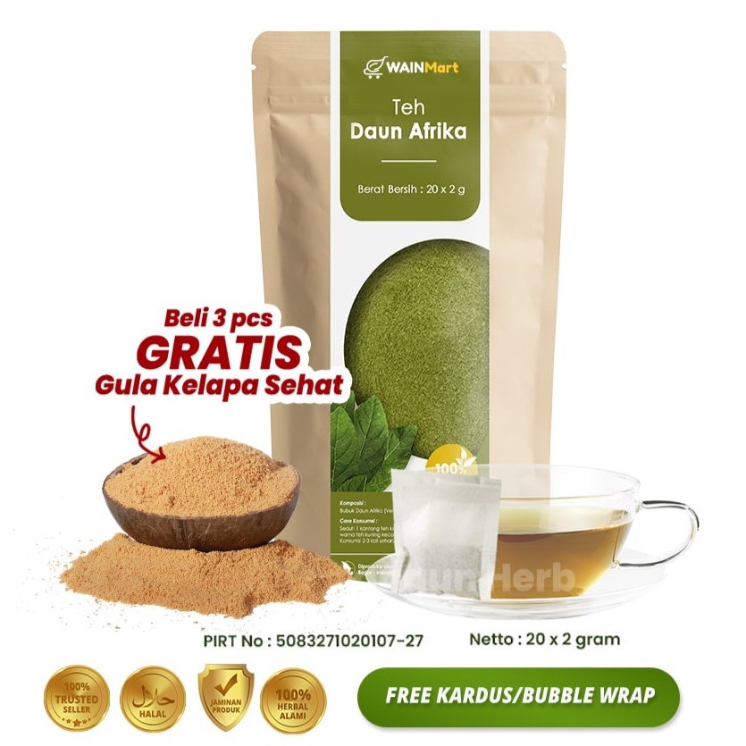 

(Ready Stock) Teh Celup Daun Afrika Ampuh Menurunkan Koresterol dan Darah Tinggi
