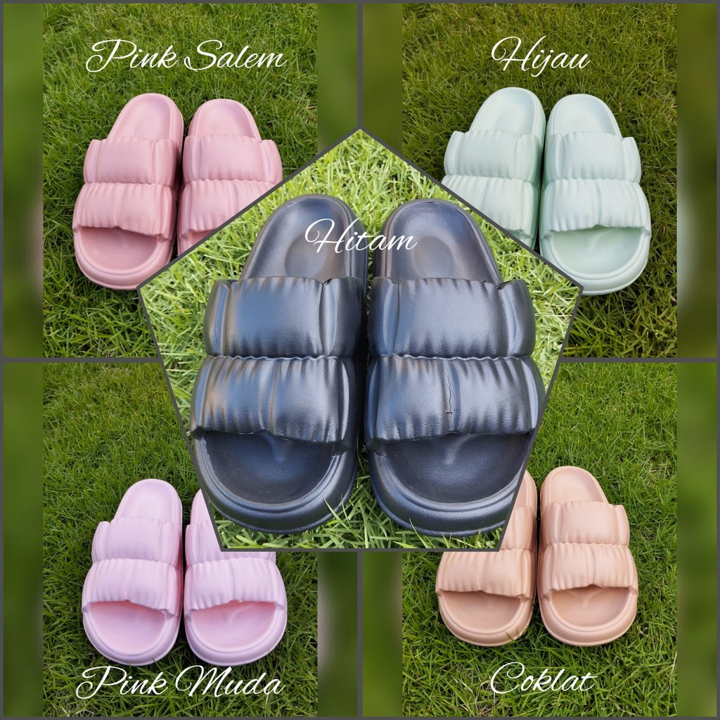 Sandal Slop Bantal Wanita Gosome Senyawa 626 M 36-40