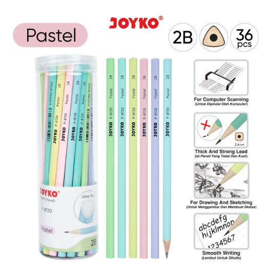 

Pensil JOYKO P-8130 2B Pastel/Pencil 2B