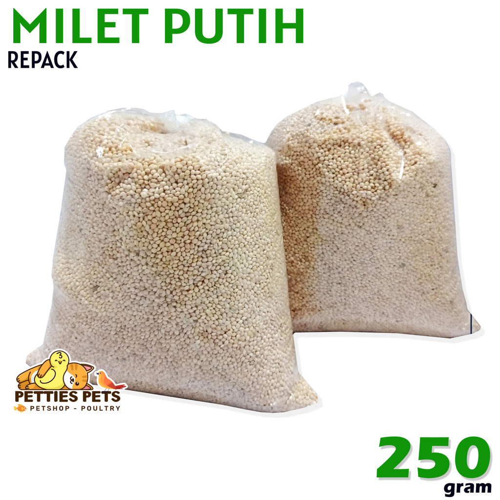 PTS Milet Putih Pakan Burung Lovebird