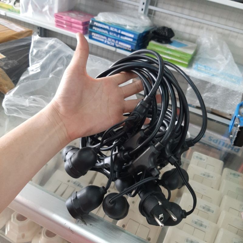 Lampu Gantung Outdoor Cafe 10m 10fitting Waterproof