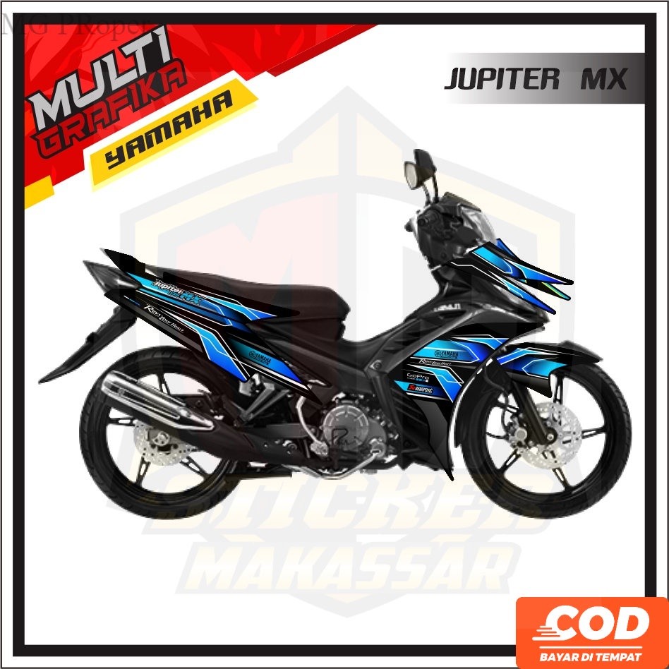 Stiker Striping Decal jupiter mx new 135 Variasi Kopling  Jupiter Mx New 135 old Variasi 135