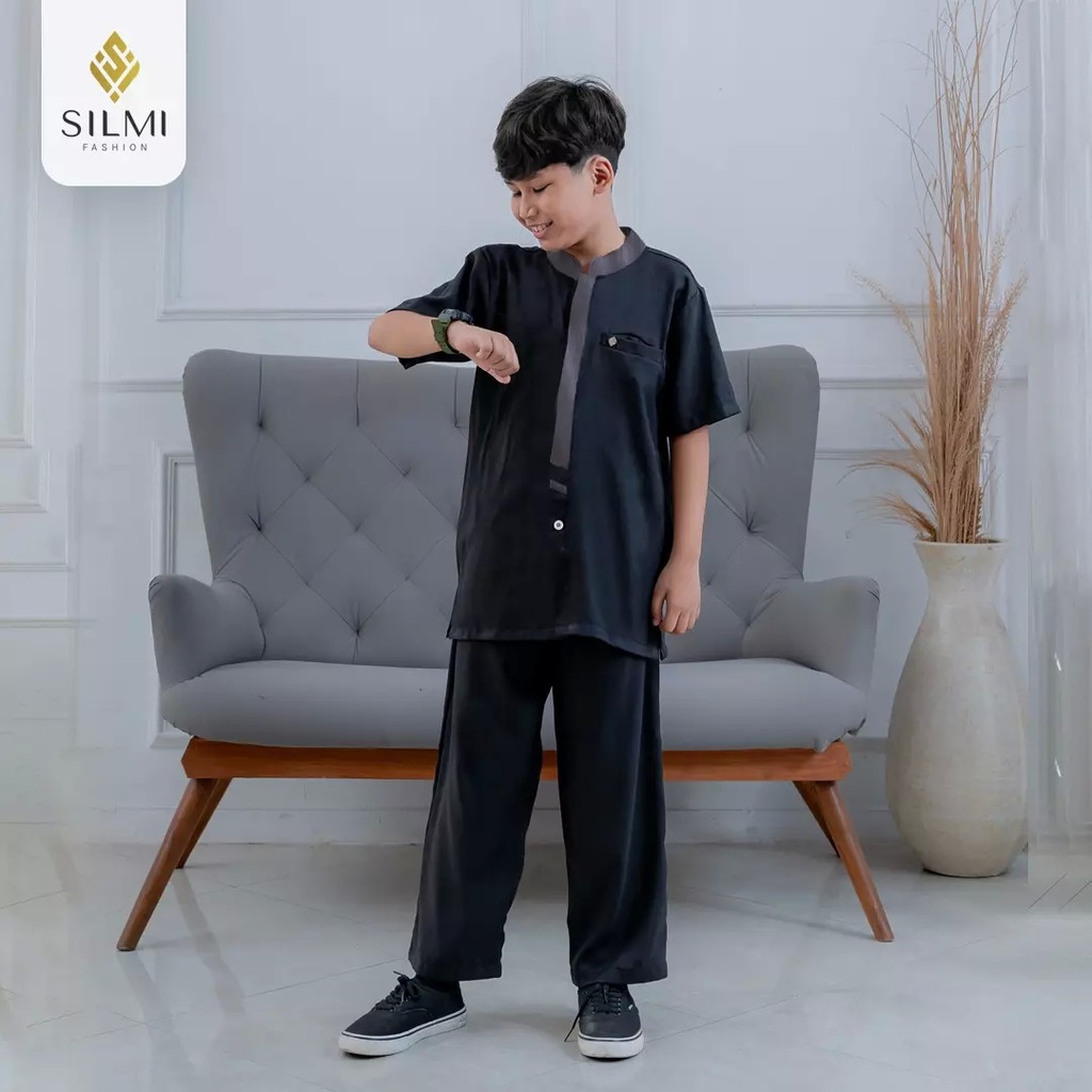 FawwazOShop - Silmi Fashion Family Setelan Mawaddah Koko Anak Original by Silmi