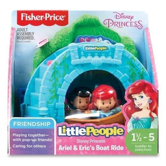 FISHER PRICE LITTLE PEOPLE DISNEY PRINCESS ARIEL & ERIC BOAT RIDE