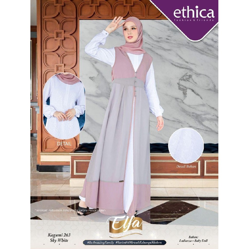 Busana Muslim Couple Keluarga Gamis Kagumi 263 by Ethica