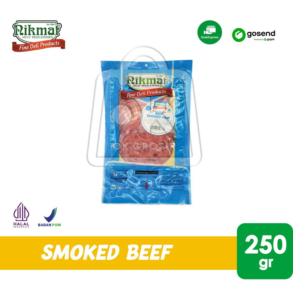 

Daging Sapi Asap Slice Nikmat Smoked Meat Sliced Bulat 250gr (KHUSUS INSTANT)