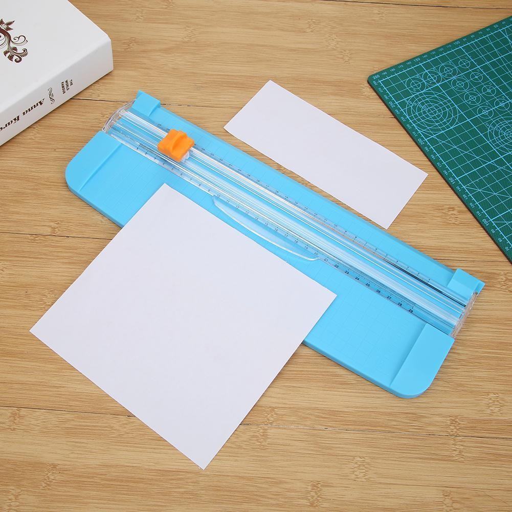 

Desktop Cutter Spare Knife Machine Paper Cutter Metal Blade Convenient with Automatic Security Safeguard for Coupon Craft Photos