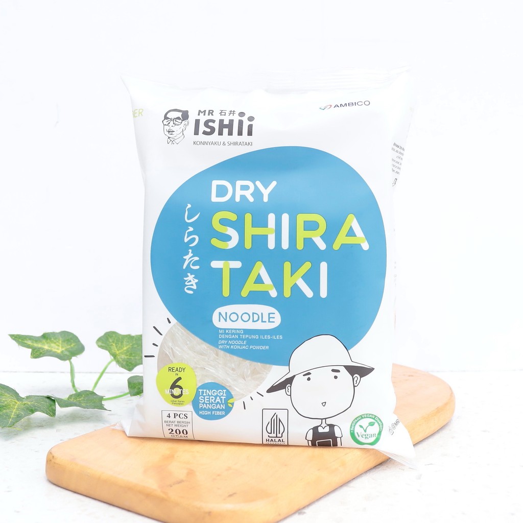 

250G DRY SHIRATAKI NOODLE MIE KERING SHIRATAKI - AMBICO