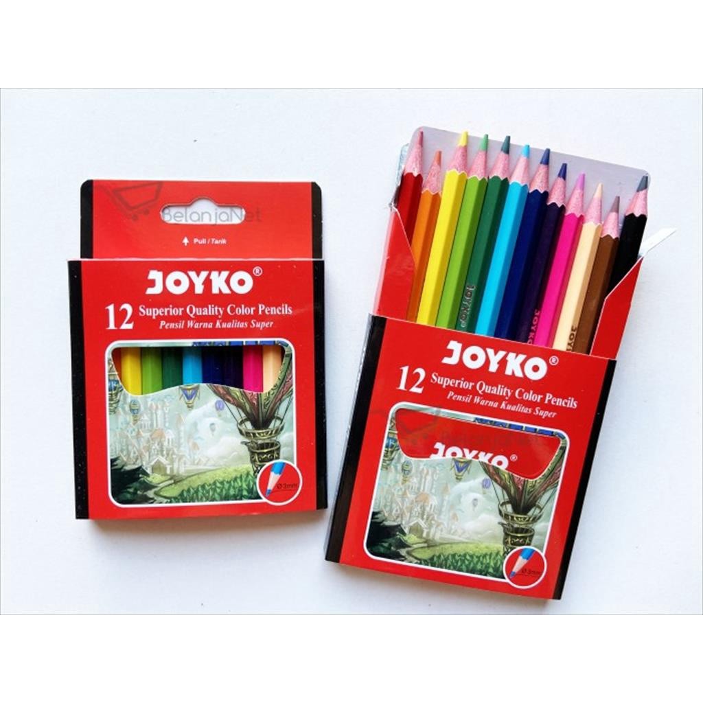 

Pensil Warna Joyko 12 Warna Pendek Superior Colour CP-102