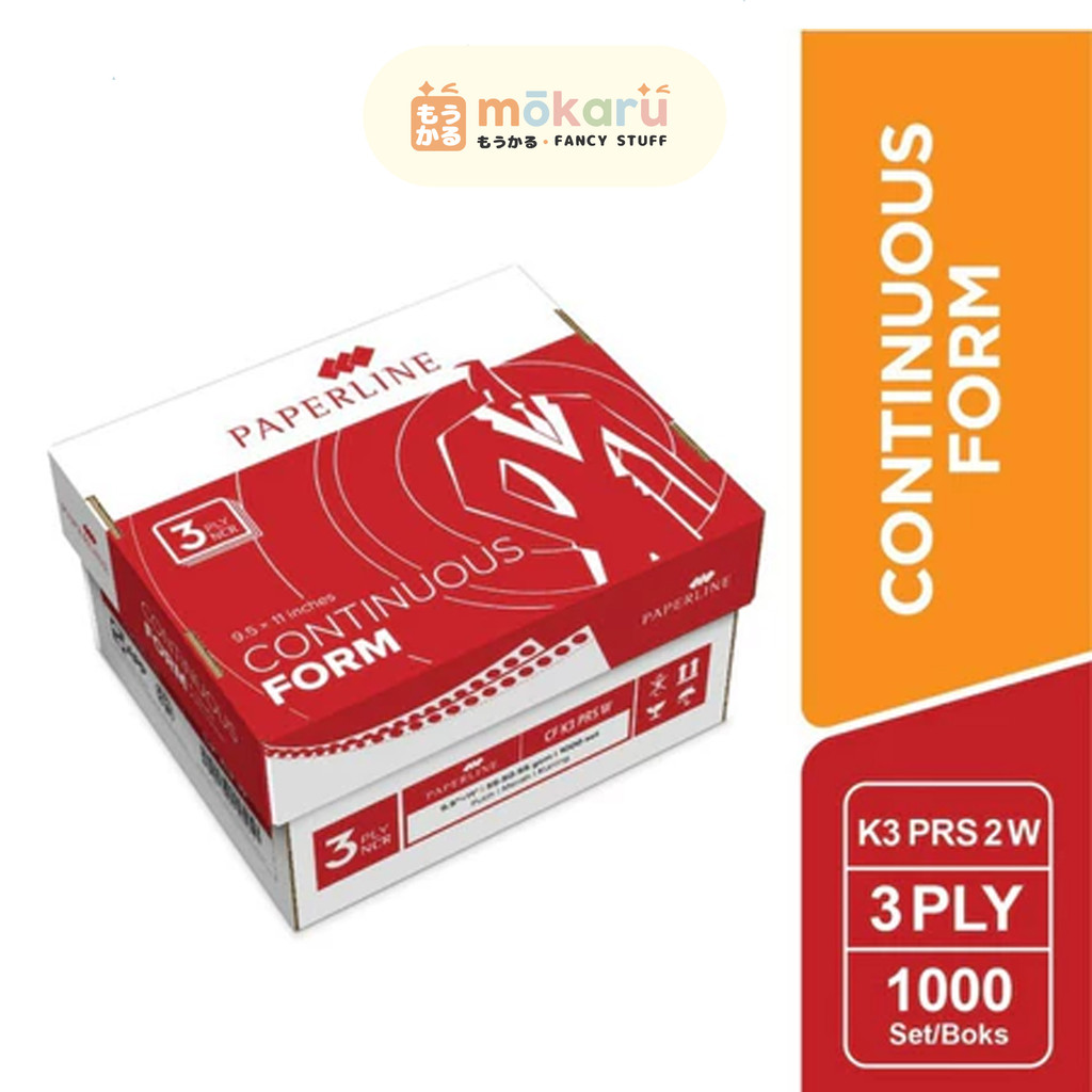 

Paperline PPL Continuous Form 3 PLY Warna FULL/ Continous Murah