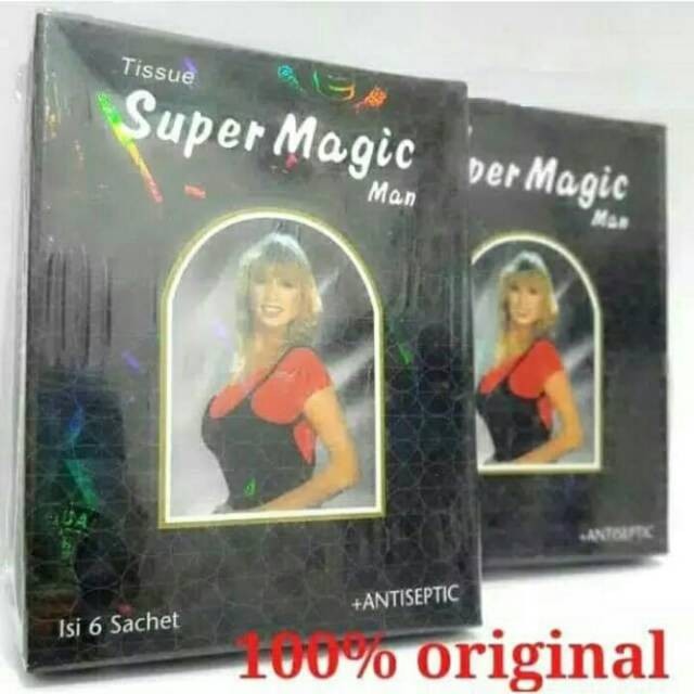 Siap antar ke alamat anda!! Privasi Terjaga Tissue Super Magic Man Original Berhologram Tisu Magic A
