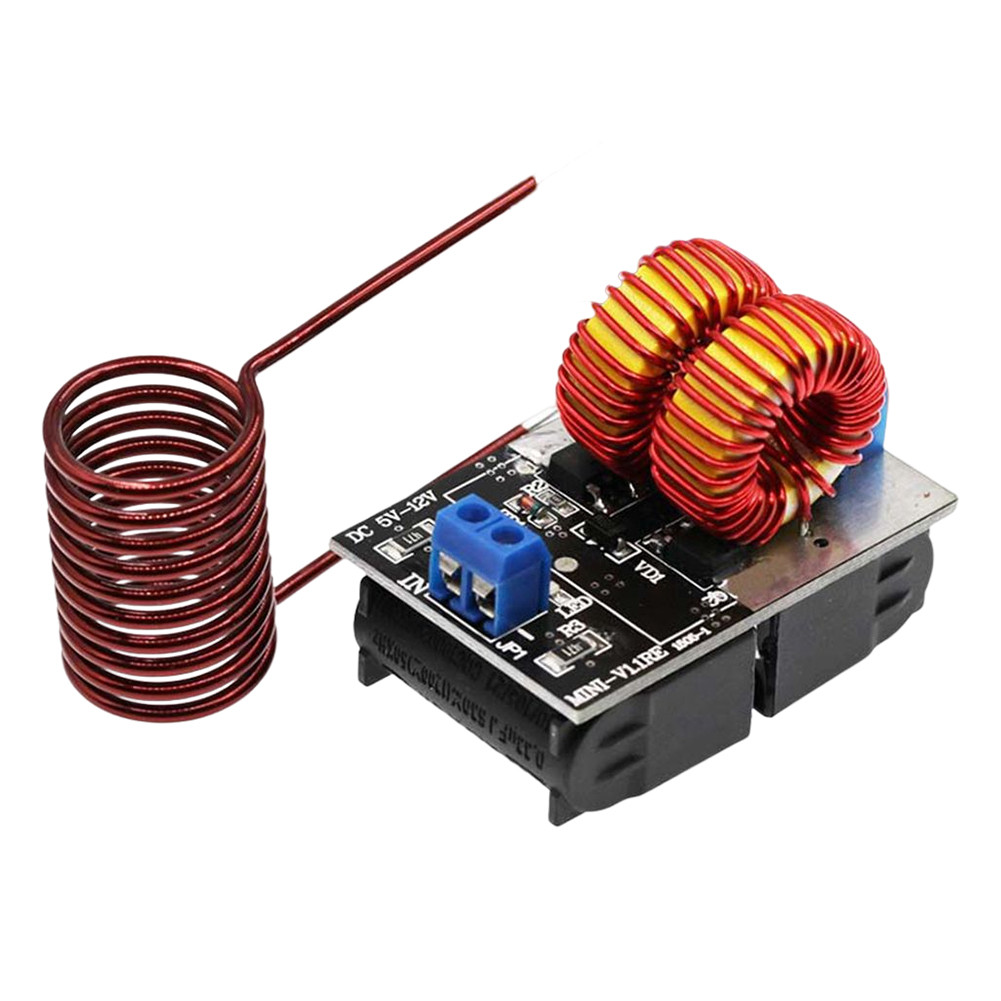 120W Mini ZVS Induction Heating Board DC 5-12.0V Input Voltage ZVS Heating Machine Power Supply Modu