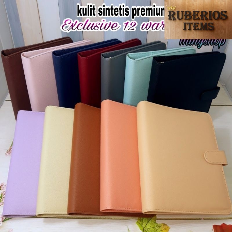 

Binder Polos Exclusive A5 20 Ring Ada 12 Warna Pilihan Agenda Kuliah Kulit