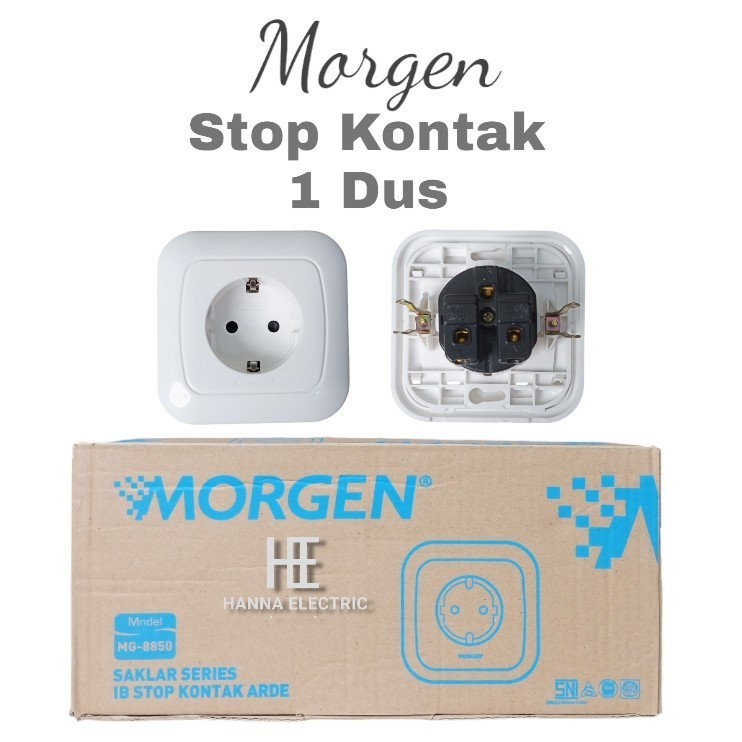 MORGEN Paket 1 Dus Isi 20 Pcs Stop Kontak IB ES Series MG-8850