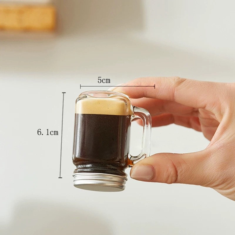 Espresso Jar Mini Espresso Shot Mini Mug Tiny Mini Mug Glass Jar Espresso Mini Shot Glass