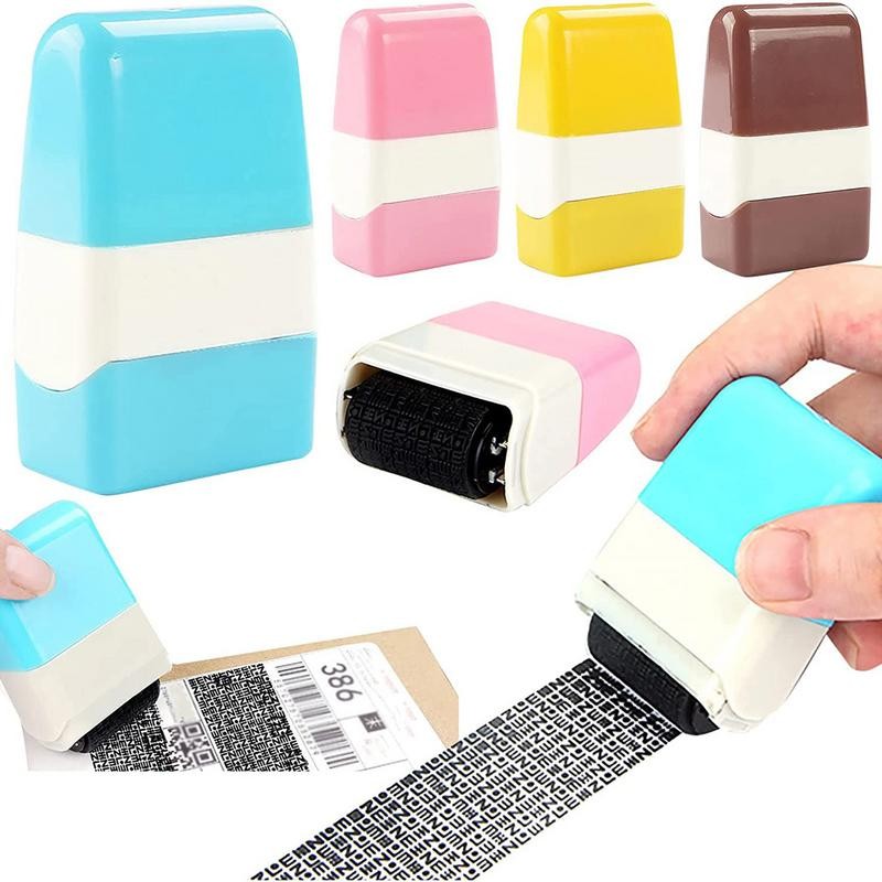 

Roller Stamp Anti-Theft Protection ID Seal Smear Privacy Theft Protection Data Identity Address Eraser Blackout Security