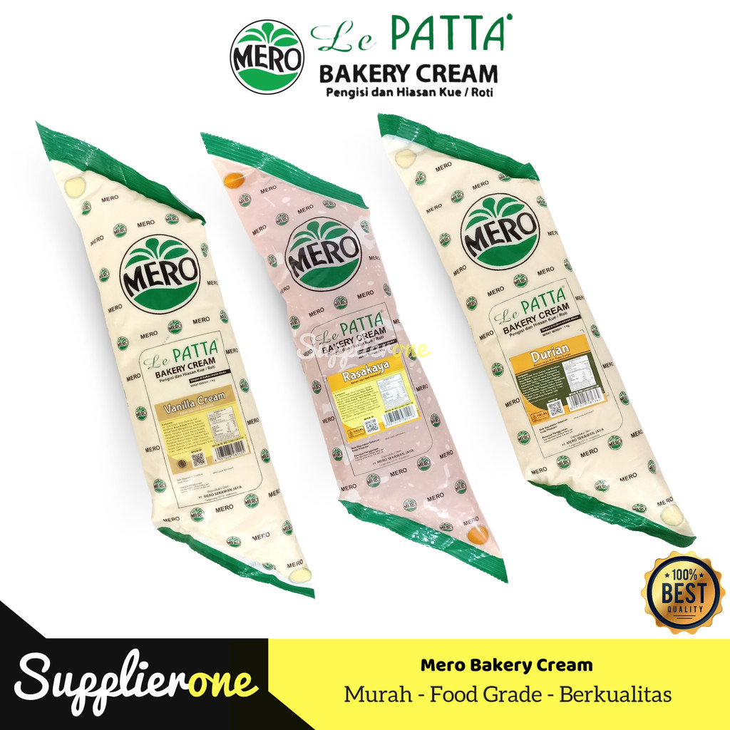 Mero Le Patta Bakery Cream 1kg / Mero Le Patta Bakery Cream Bahan Isian Roti Kue / Bakery Cream / Ba