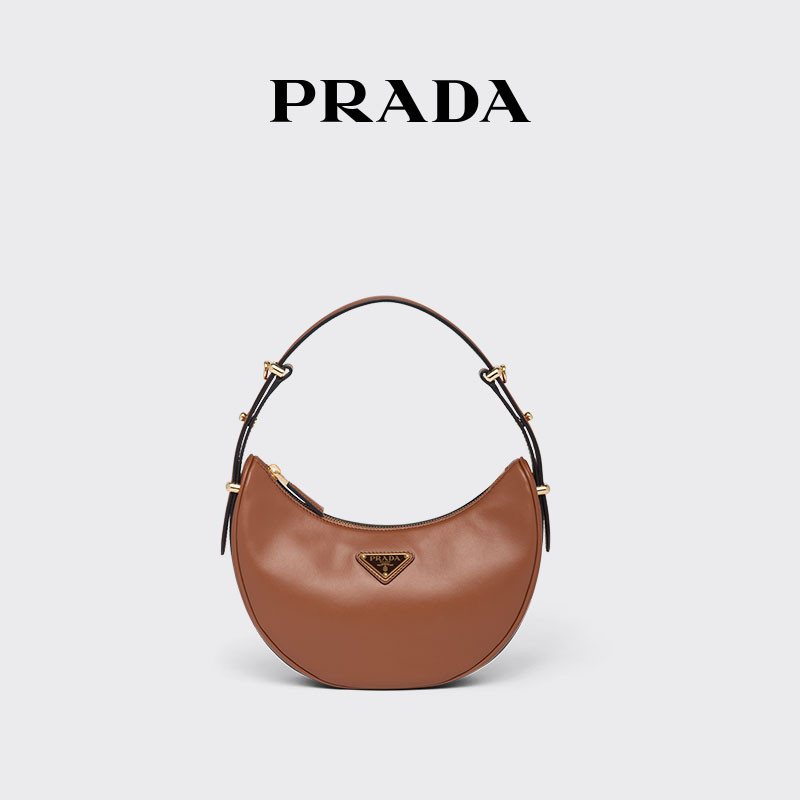Prada/Prada Women's Prada Arqué Leather Small Crossbody Bag